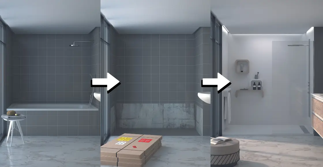 Sustitución de bañera por plato de ducha en Barcelona y provincia: comodidad, seguridad y ahorro